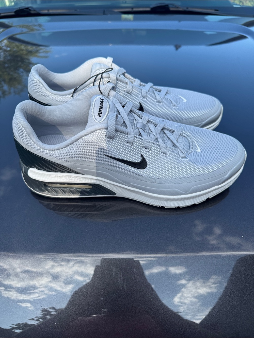 Nike Men’s Air Max BIA Lightweight Running Shoes - Light Gray/Black
